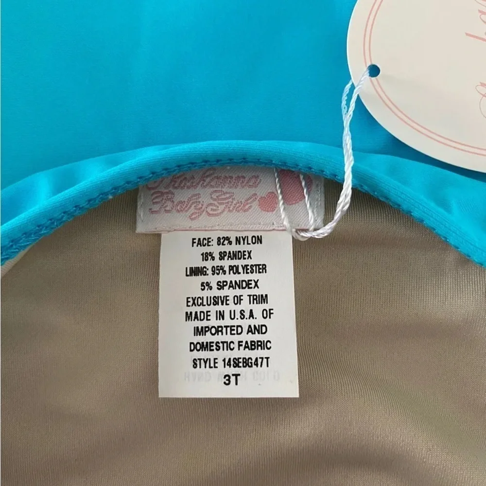 Shoshanna Girls Long Sleeve Rash Guard Bikini Set NWT